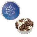 The Royal Tin w/ Chocolate Covered Pretzels - Snowflake